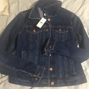 NWT loft soft jean jacket XS